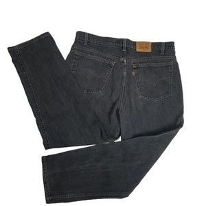 Vintage Levi Strauss Mens 540 Black Jeans 42x30 Relaxed Fit Brown Tab W40 L29